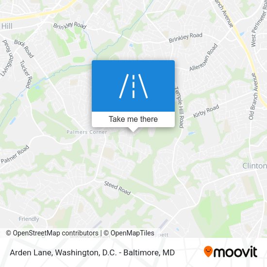 Arden Lane map