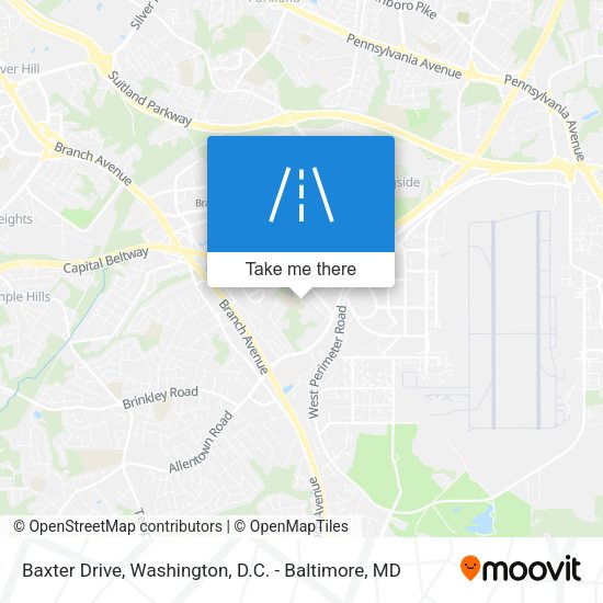 Mapa de Baxter Drive
