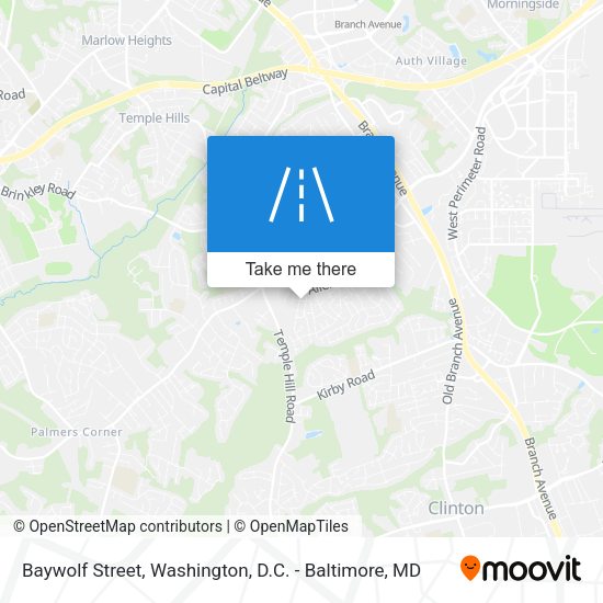 Mapa de Baywolf Street