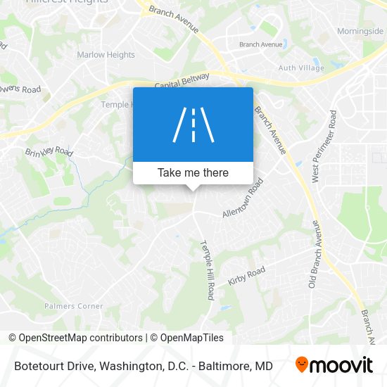 Botetourt Drive map