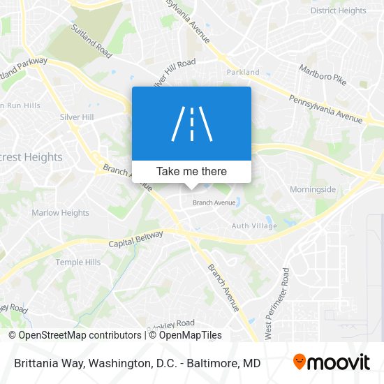 Brittania Way map