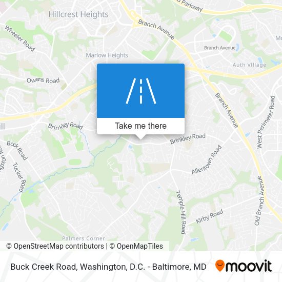 Buck Creek Road map