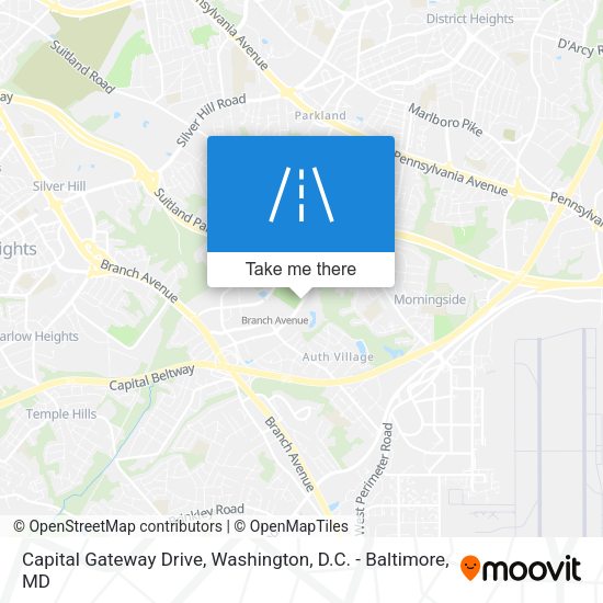 Mapa de Capital Gateway Drive