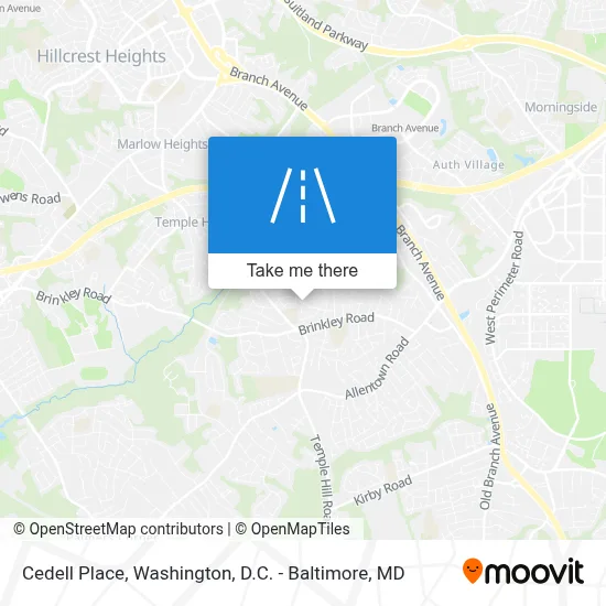 Cedell Place map