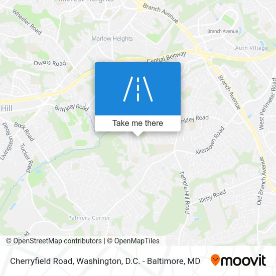 Cherryfield Road map