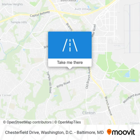 Chesterfield Drive map