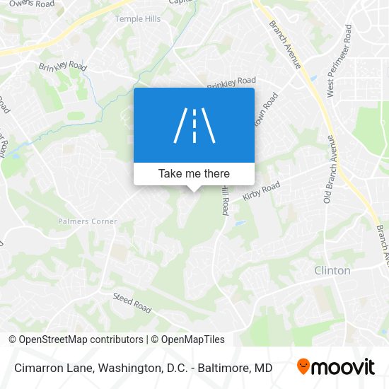 Cimarron Lane map