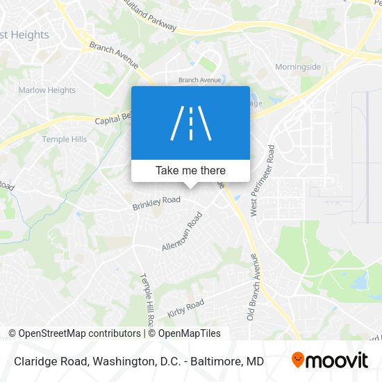 Mapa de Claridge Road