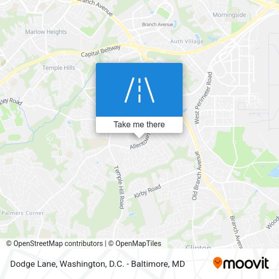 Dodge Lane map
