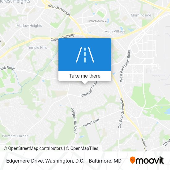 Edgemere Drive map