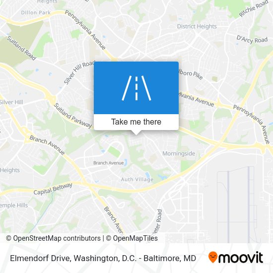 Mapa de Elmendorf Drive