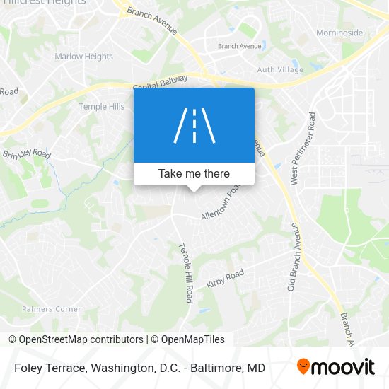 Foley Terrace map