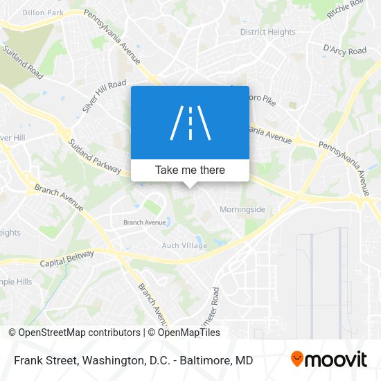 Mapa de Frank Street