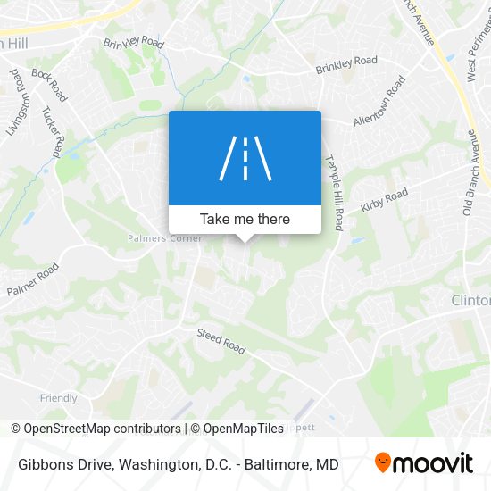 Gibbons Drive map