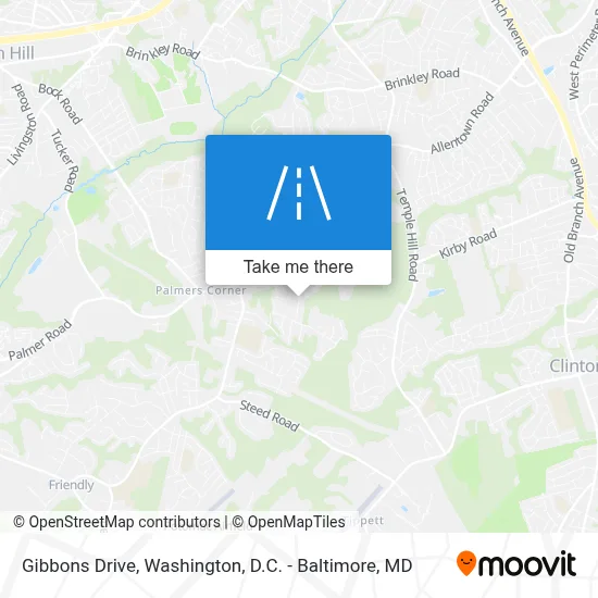 Gibbons Drive map