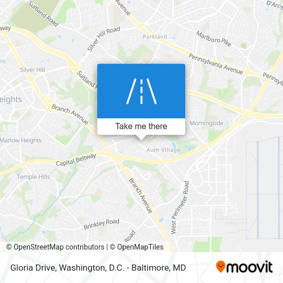 Gloria Drive map