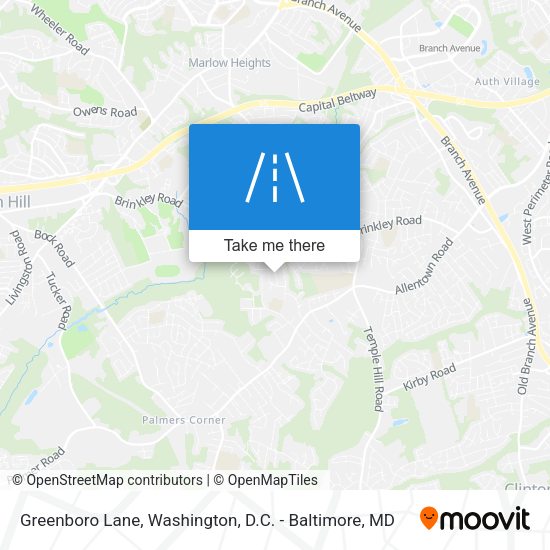 Greenboro Lane map