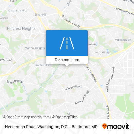 Henderson Road map