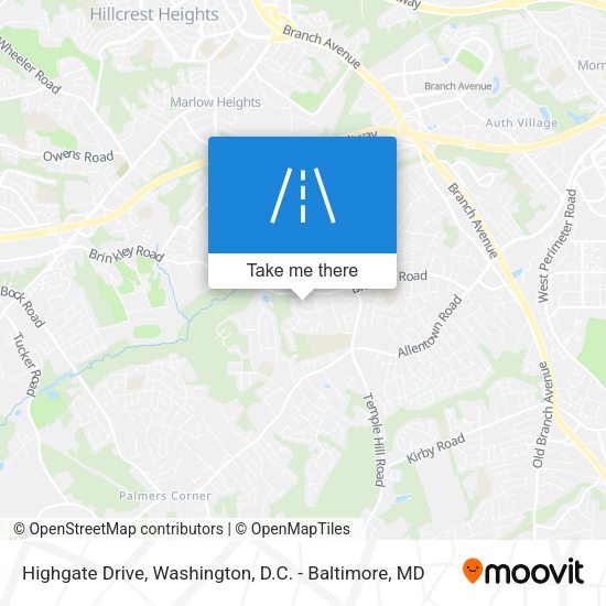 Highgate Drive map