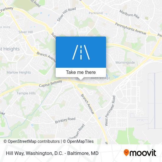 Hill Way map