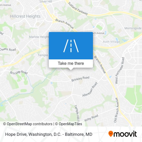 Hope Drive map