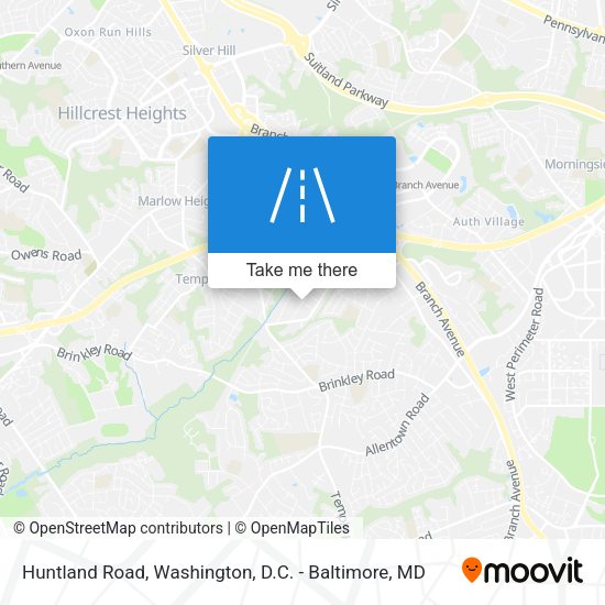 Huntland Road map