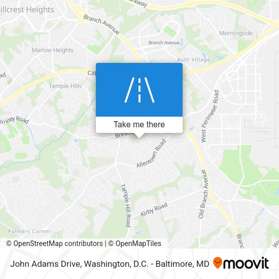 Mapa de John Adams Drive