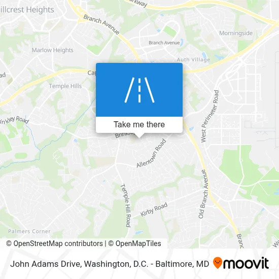 John Adams Drive map