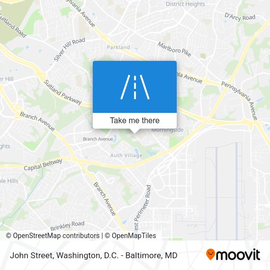 John Street map