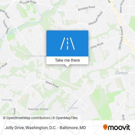 Jolly Drive map