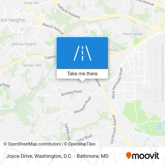 Joyce Drive map