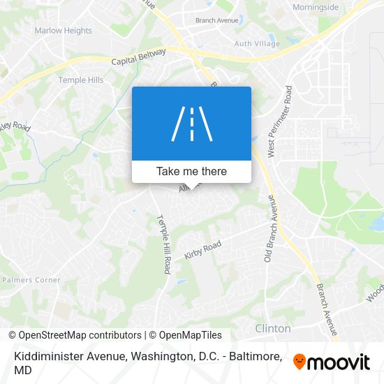 Kiddiminister Avenue map
