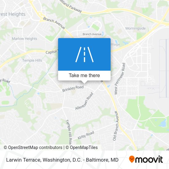 Larwin Terrace map