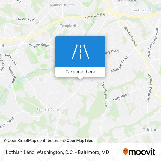 Lothian Lane map