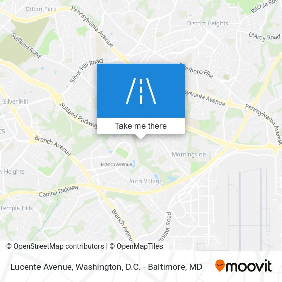 Lucente Avenue map