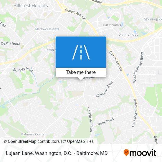 Lujean Lane map