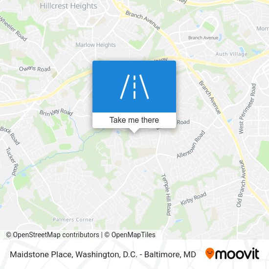 Maidstone Place map