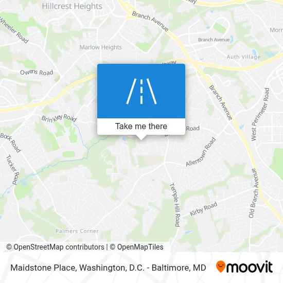 Maidstone Place map