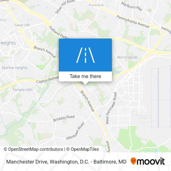 Mapa de Manchester Drive