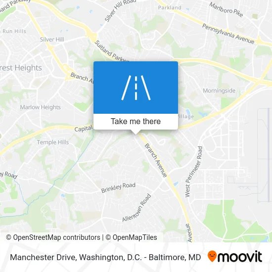 Manchester Drive map