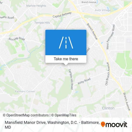 Mansfield Manor Drive map