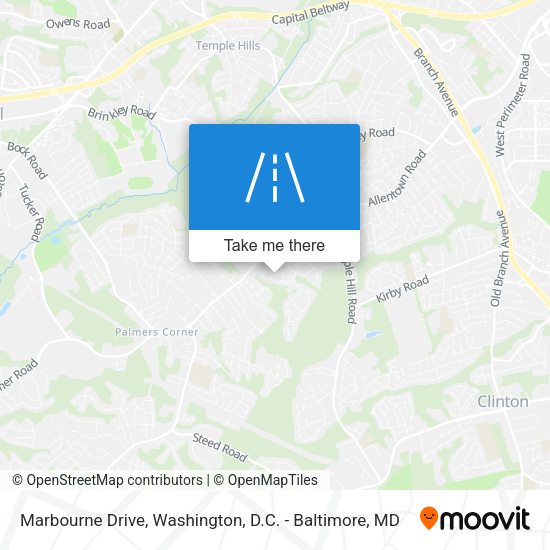 Mapa de Marbourne Drive