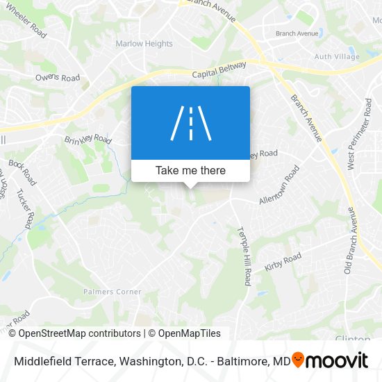 Mapa de Middlefield Terrace