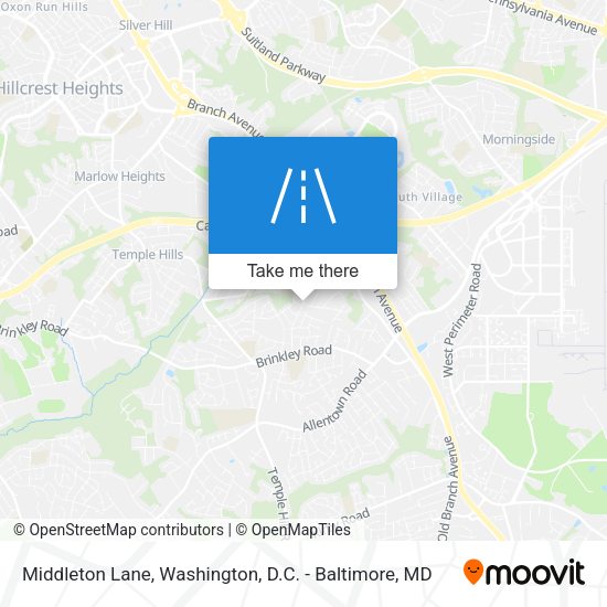 Middleton Lane map