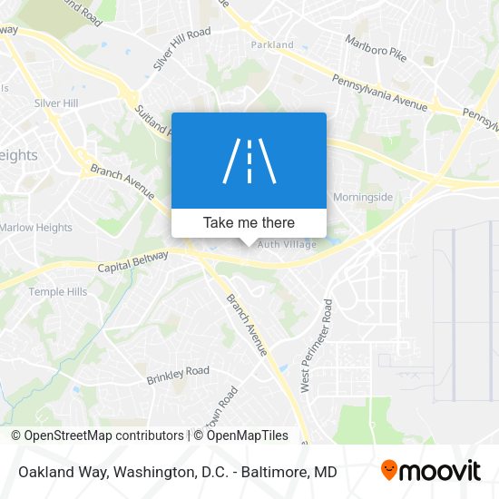 Oakland Way map