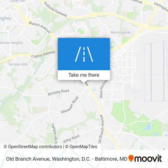 Old Branch Avenue map