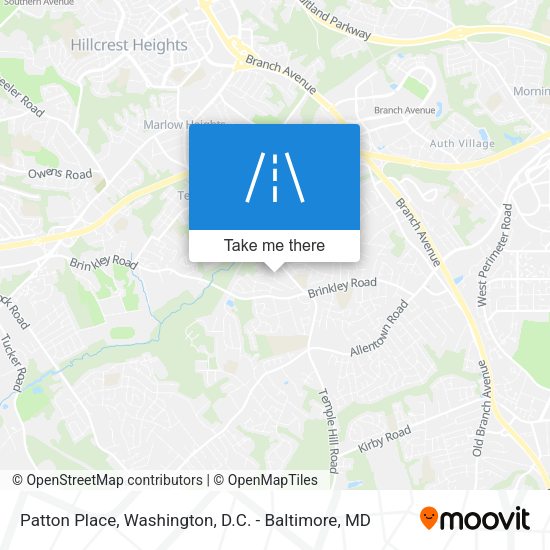 Patton Place map