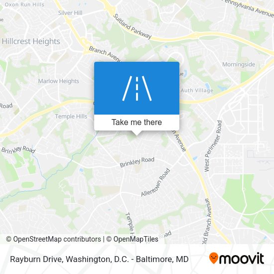 Rayburn Drive map