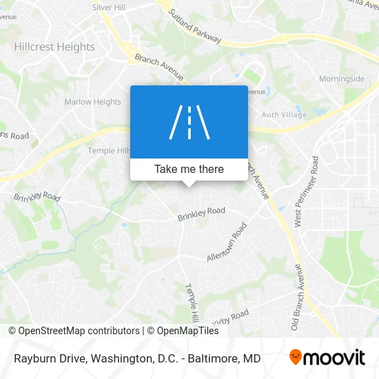 Rayburn Drive map