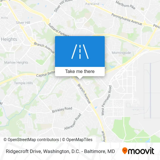 Ridgecroft Drive map
